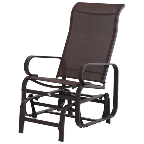 outsunny porch glider chair